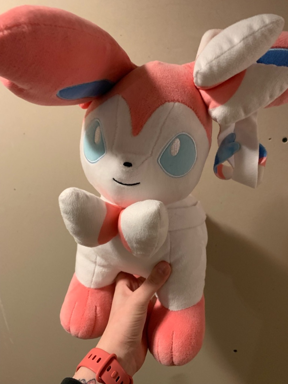 Build-A-Bear Pink & White Sylveon Plush